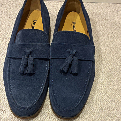 Dune london blakes navy suede - navy,