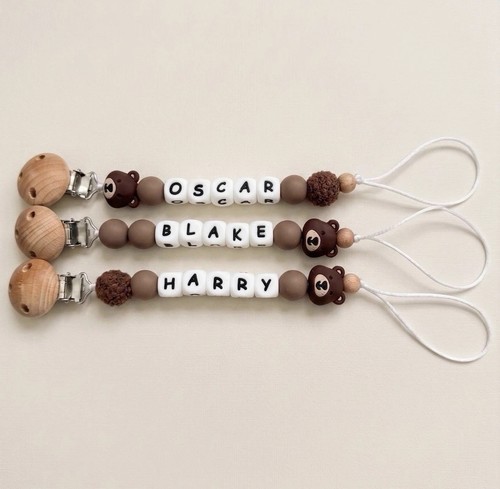 Personalised wooden silicone - personalised,