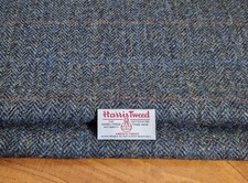 Grey Blue Herringbone Harris