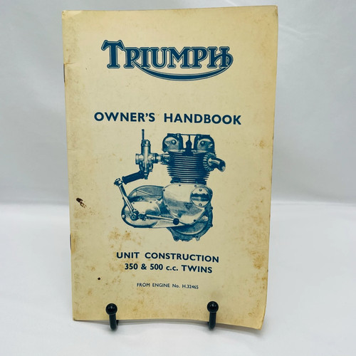 Triumph owner handbook 350 - handbook,