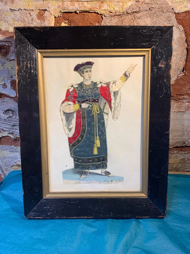 Antique tinsel print - mr, kemble