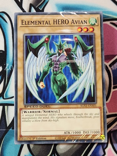 Yugioh elemental hero avian - yugioh,