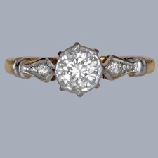 Antique Diamond Solitaire Ring