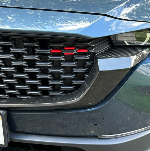 Mazda red grille badge - mazda,
