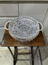 vintage 5 section glass dish