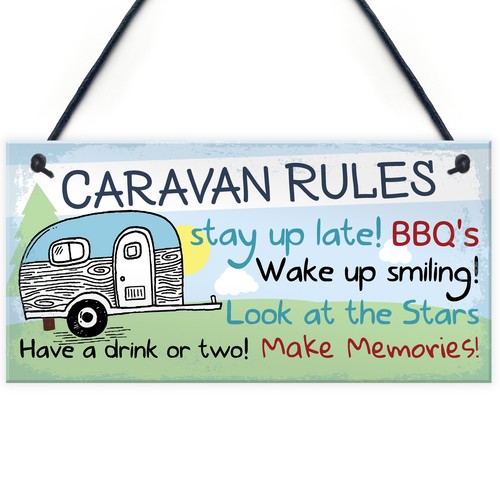 Caravan rules novelty hanging - caravan,