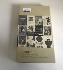 2012 LONDON THREE TIMES HOSTS OF THE OLYMPICS 24ct GOLD LAYERED INGOT SET