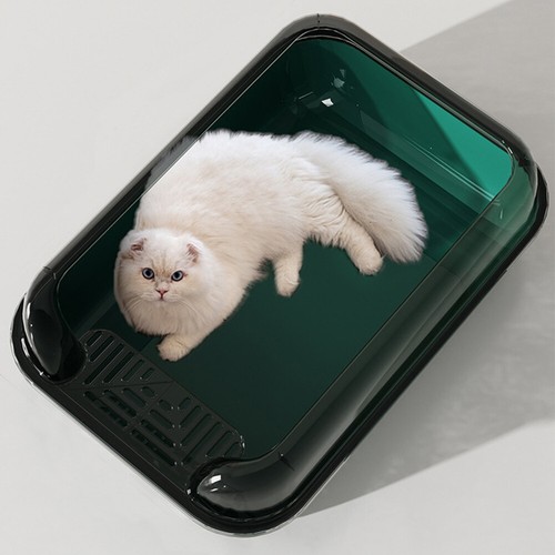 Extralarge open cat litter - open,