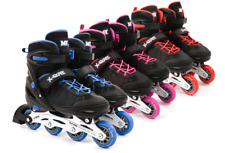 M.Y X-Skate Kids Inline Roller Skates with Built In Adjusters Roller Boots