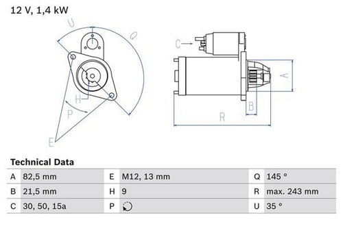 Bosch starter motor for - starter,