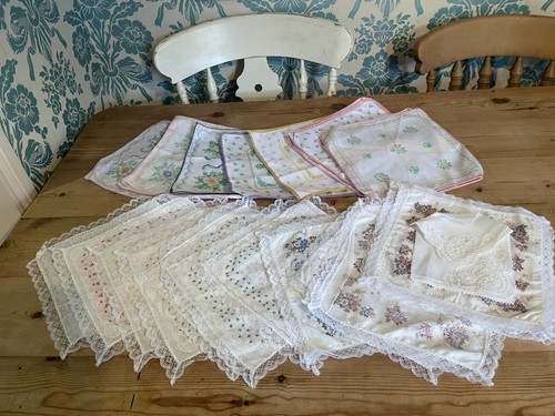 Vintage lace edge - vintage, floral