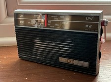 Vintage ITT KB Junior 2 Portable Red Portable Transistor Radio in Working Order