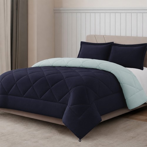 Reversible comforter set 3pc - comforter,
