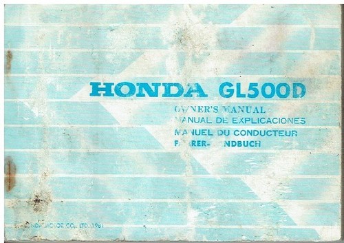 Honda gl500d silver - gl500d,