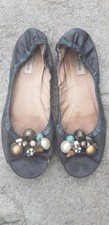 Dune ballerina flats shoes jewels embellishment