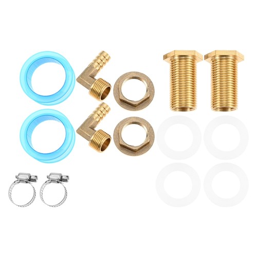 Brass water butt feed - butt, feed-through