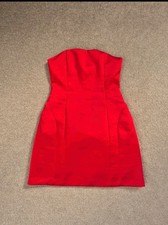 Zara Red Satin Playsuit Dress