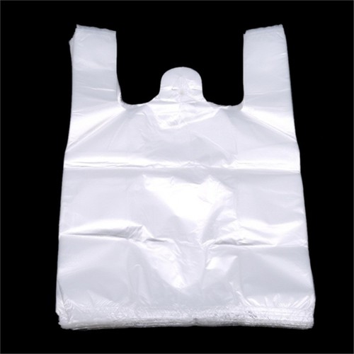 100 white plastic shopping - x,