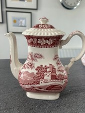 Spode England Tower Pink Coffee Pot No Chips Or Cracks UK Seller