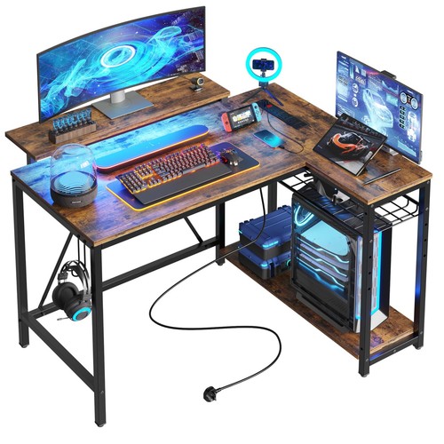 Gaming shaped desk 106 5cm - gaming, 106.5cm
