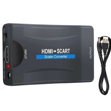 HDMI To SCART Composite Video Converter Audio Adapter 1080P for DVD SKY BOX PS3