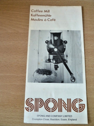 Coffee mill sponge - coffee, leaflet