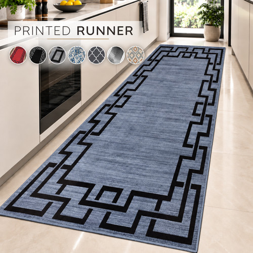 Non slip hall runner rug - slip, long