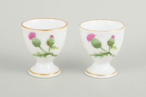 Royal copenhagen thistle - thistle., two