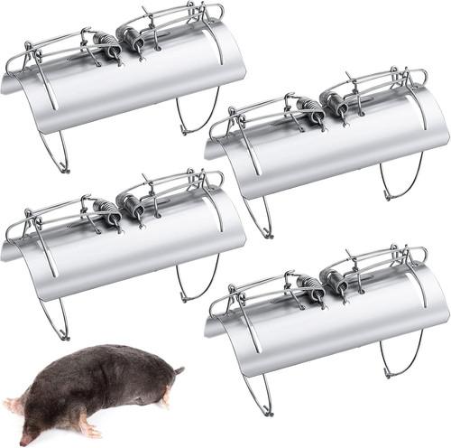 Mole trap half - round, metal