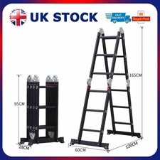 3.45M 12 IN 1 Excel Aluminium Combination Step Ladder Multi-Purpose Foldable