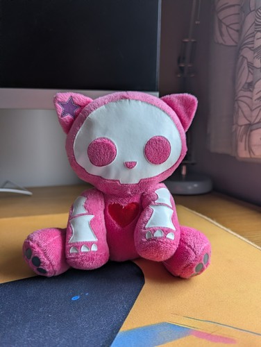 Skelanimals kit the cat pink - cat,