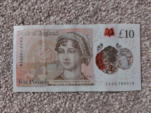 Ten pounds with - , serial