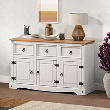 Corona sideboard white painted - sideboard,