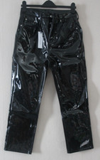 Bnwt topshop black wet look - black,