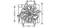 AVA Radiator Fan CR7505 for