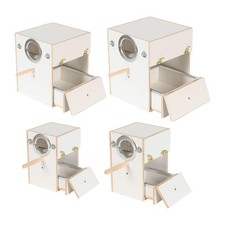 Parakeet Nesting Box Wood Bird Breeding Nest for Budgies Parrots Finches