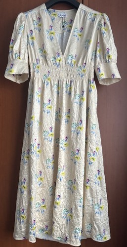 Ganni floral print - print, crinkled