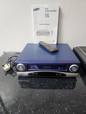 Samsung SV-232B Video Cassette Recorder Blue RARE! Tested Working with Remote