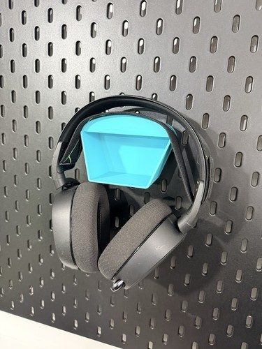 Headphone holder with storage - with,