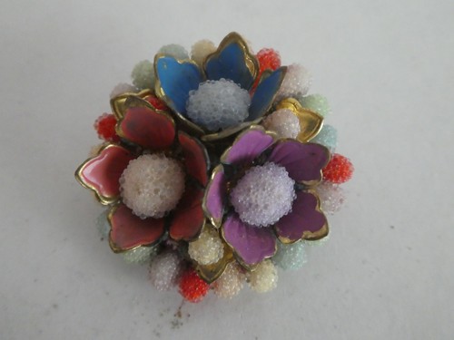 Vintage brooch early celluloid - vintage,