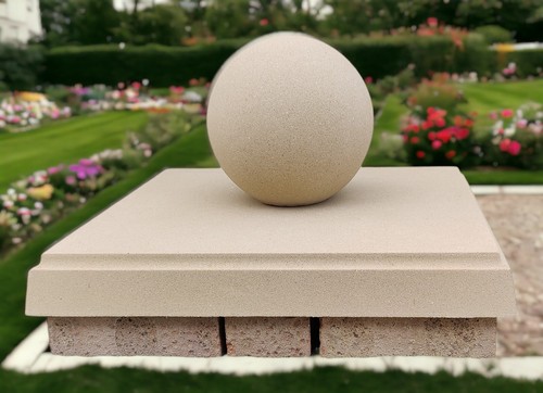 Cast stone pier - stone, 2.5x2.5