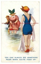 "You Can Always See Something ….." Humour postcard by Fred Spurgin.