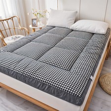 Thick Mattress Futon Sleeping Padded Brushed Quilted Floor Mattress Folding Roll