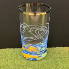 Ritzenhoff Debora Jedwab Metal Rimmed Collectable Glass Tumbler - Water Lily