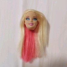 Barbie Fashionistas Old Rare Doll Head Only Pink And Blonde Hair