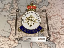 BRITISH ARMED FORCES VETERANS CAR BADGE