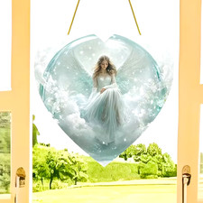 Large Heart Shaped Angel