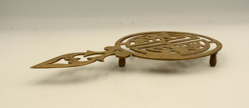 Antique brass trivet pot - brass, or