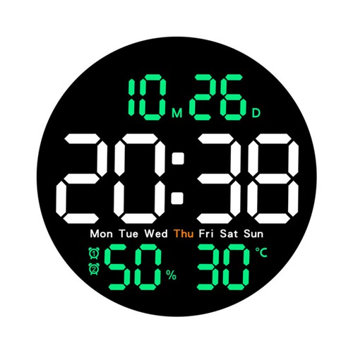 Digital wall clock - wall, to