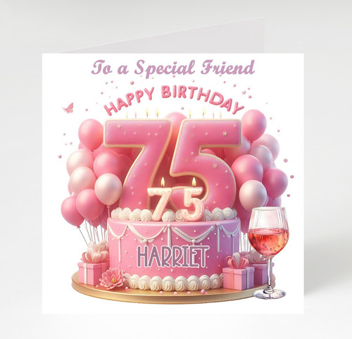 Personalised 75th birthday - personalised,